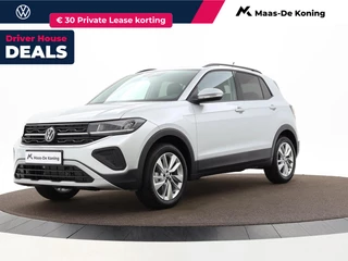 Volkswagen T-Cross Life Edition 1.0 TSI 95 pk 5 versn. Hand · Comfort pakket · Velgen 'ventura', 17 inch lichtmetaal · MEGA Sale - Prijs is incl. inruilbonus -
