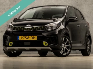 Kia Picanto 1.0 T-GDI X-Line Sport (APPLE CARPLAY, NAVIGATIE, LEDER, CAMERA, STUUR/STOELVERWARMING, SPORTSTOELEN, LM VELGEN, KEYLESS, GETINT GLAS, DAB+, NIEUWSTAAT)