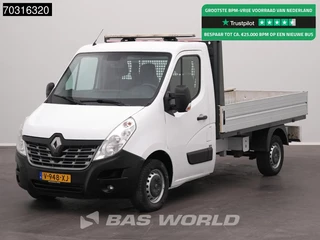 Renault Master 130PK Open Laadbak Trekhaak Navi Airco Cruise Euro6 Pritsche Pickup Open Box Airco Trekhaak Cruise control