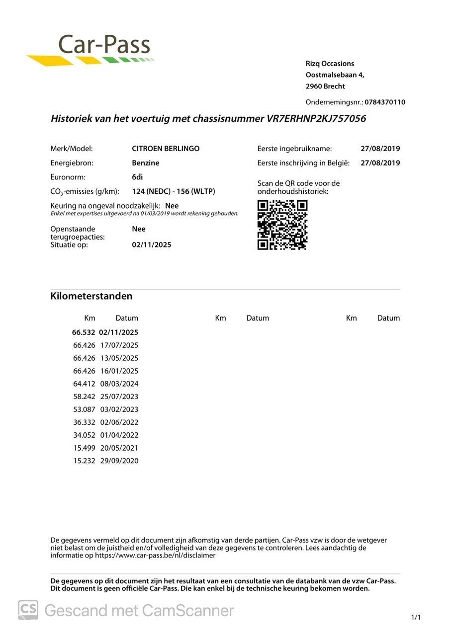 Hoofdafbeelding Citroën Berlingo