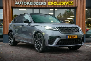 Hoofdafbeelding Land Rover Range Rover Velar Land Rover Range Rover Velar 5.0 V8 SVAutobiography Dynamic Edition Panodak Camera Leer Stoelvent. Cruise Stuurverw. Memory Meridian