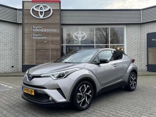 Hoofdafbeelding Toyota C-HR Toyota C-HR 1.8 HYBRID BI-TONE STOELVERW KEYLESS CLIMA AD-CRUISE BLUETOOTH 18" LM-VELGEN