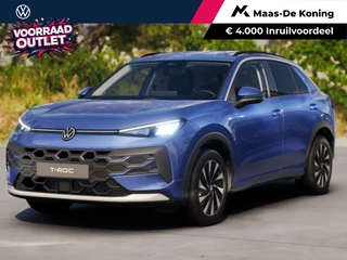Hoofdafbeelding Volkswagen T-Roc Volkswagen T-Roc Life First Edition 1.5 eTSI 116 PK 7 versn. DSG · Achteruitrijcamera · Comfort pakket · Voorraad OUTLET · Prijs is inclusief inruilpremie ·