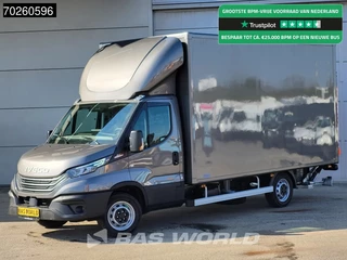 Iveco Daily 35S21 3.0L Automaat Laadklep Zijdeur ACC LED CarPlay Lat om Lat D'Hollandia BPM VRIJ! 3,5t Trekvermogen Meubelbak Koffer Bakwagen Airco
