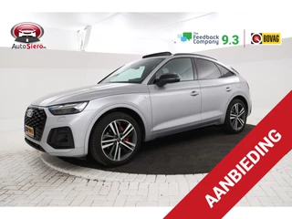Hoofdafbeelding Audi Q5 Audi Q5 Sportback 55 TFSI e S edition Electrische trekhaak, Apple carplay / Android auto, Panorama dak, S line!