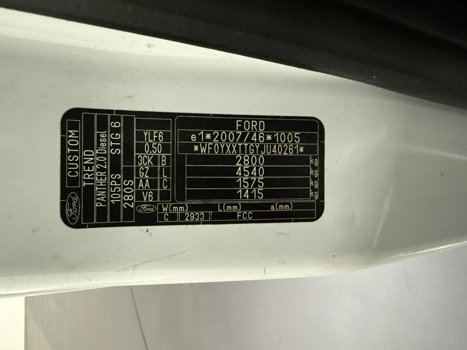 Hoofdafbeelding Ford Transit Custom