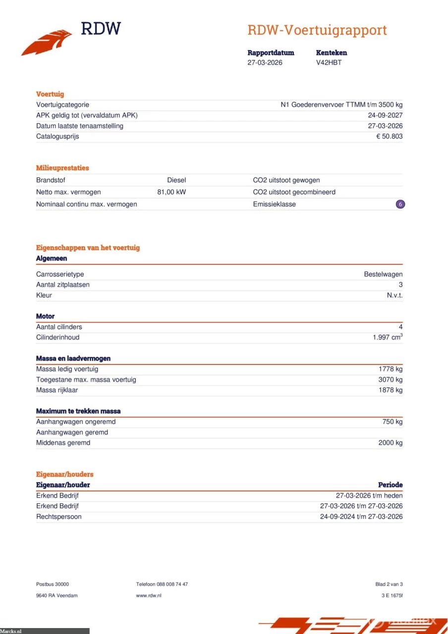 Hoofdafbeelding Renault Trafic