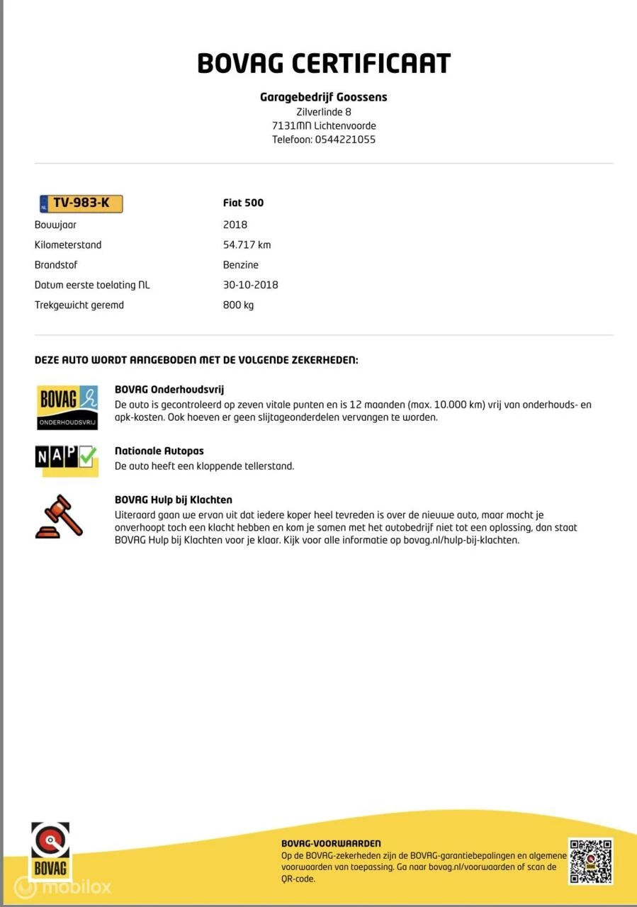 Hoofdafbeelding Fiat 500