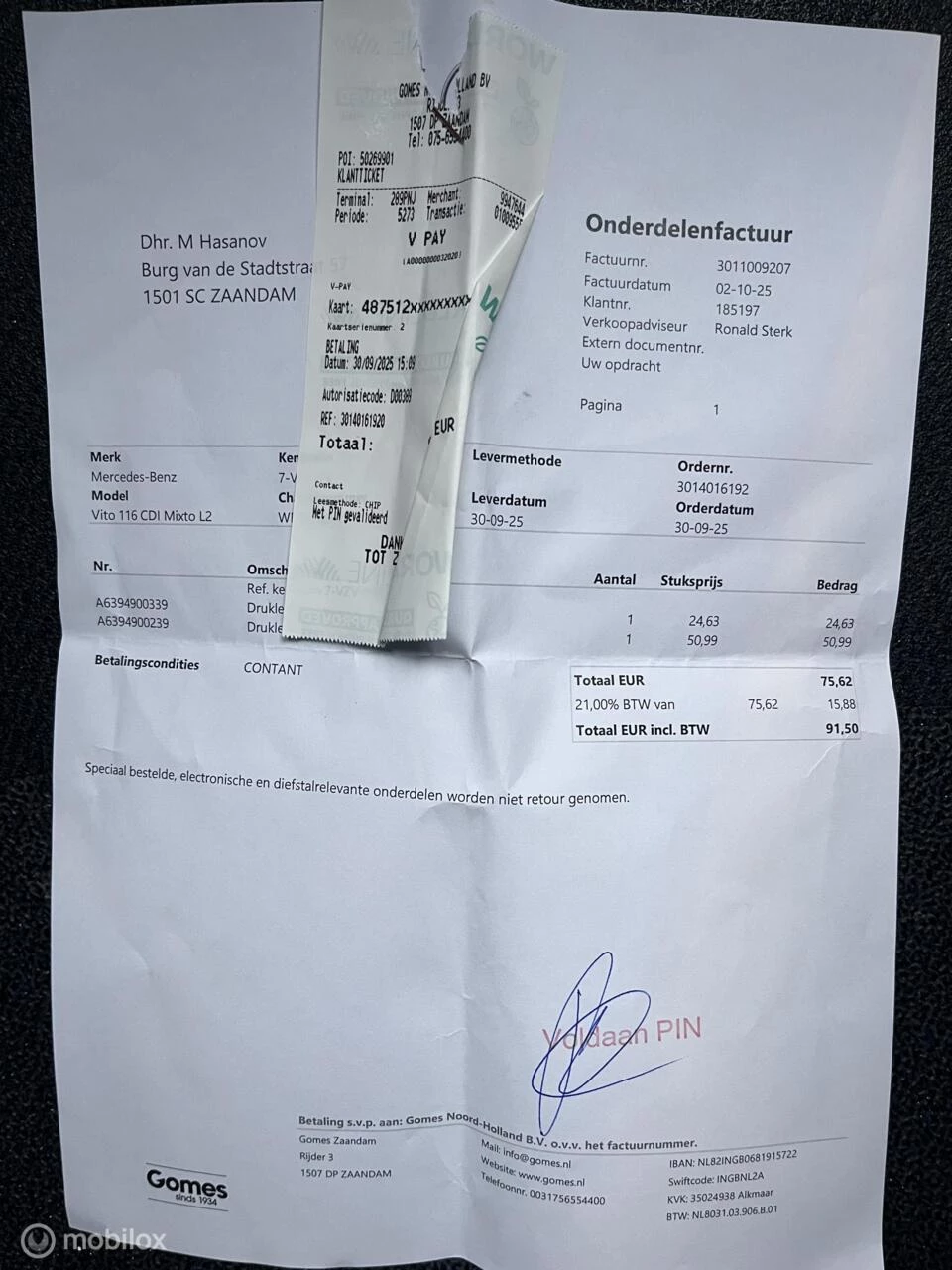 Hoofdafbeelding Mercedes-Benz Vito