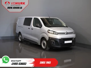 Citroën Jumpy 2.0 HDI 125 pk BPM VRIJ! DC Dubbel Cabine Climate/ Carplay/ Cruise/ Navi/ Trekhaak/ PDC