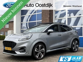 Ford Puma 1.0 EcoBoost Hybrid ST-Line X 125PK Afn. Trekhaak Panodak Winterpack Adaptieve Cruise Camera Navi 19'' Inch Velgen Full-LED Privacy Glass *Full Options*