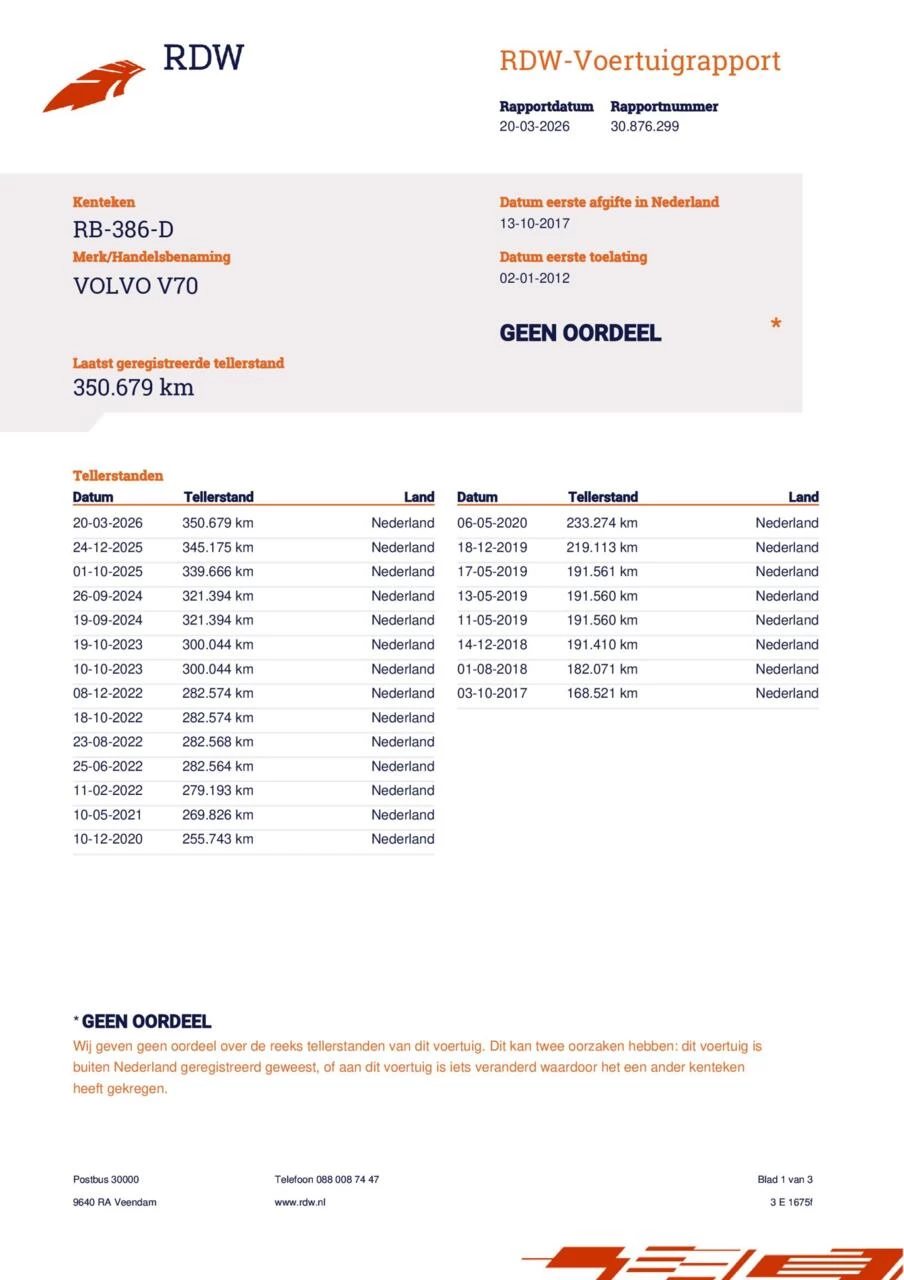 Hoofdafbeelding Volvo V70