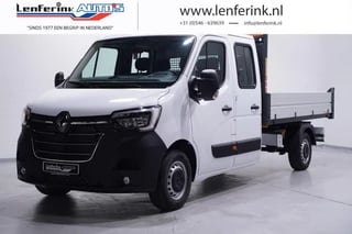 Renault Master 2.3 dCi 165 pk Kipper Enkelzijdig Dubbel Cabine Airco, Cruise Control, Bluetooth, Nieuw, 6-Zits