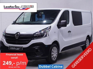 Renault Trafic 2.0 dCi 120 pk L2H1 Dubbel Cabine Airco, Camera Laadruimte Pakket, LED Koplampen PDC