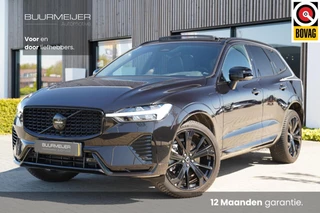 Volvo XC60 T6 Plug-in hybrid AWD Ultra Black Edition Long Range | Luchtvering | Trekhaak | HUD | Panoramisch schuif/kanteldak | Stoel en stuurwielverwarming | 21 inch | Harman Kardon | Adaptieve cruise control |