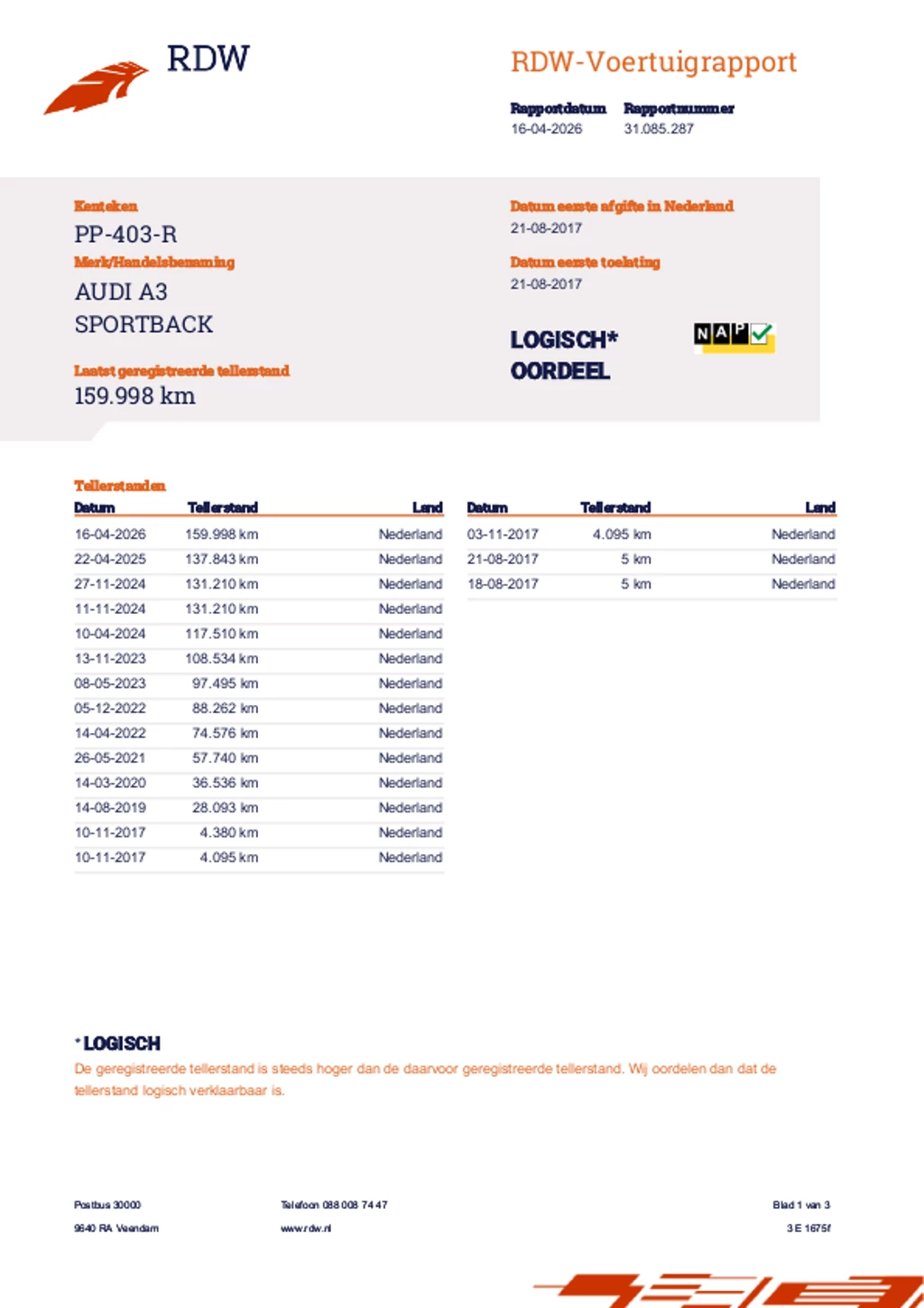 Hoofdafbeelding Audi A3