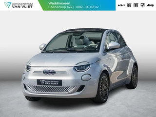 Fiat 500e Cabrio La Prima 42 kWh | Clima | Cruise | Leder | 17" | Priv Glass | Winter Pack | JBL Sound | BSM | Apple Carplay