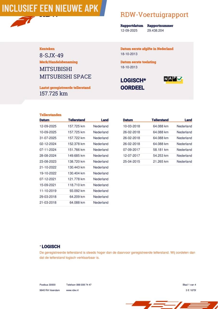 Hoofdafbeelding Mitsubishi Space Star