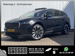 Škoda Enyaq iV 80 Soh 91% Carplay Pano.dak Trekhaak Adap.Cruise HUD Stoelverw+Ventilatie Leer BOMVOL!