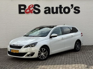 Hoofdafbeelding Peugeot 308 Peugeot 308 SW 1.2 PureTech Blue Lease Premium Cruise control Climate control LED Panoramadak Parkeersensoren voor / achter Camera