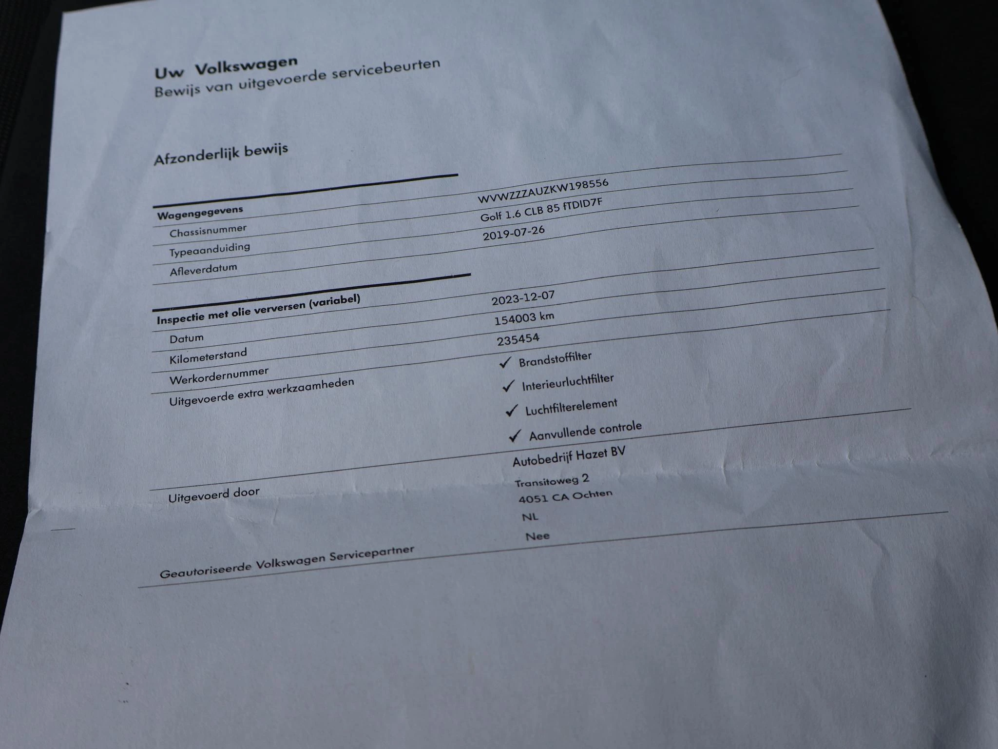 Hoofdafbeelding Volkswagen Golf