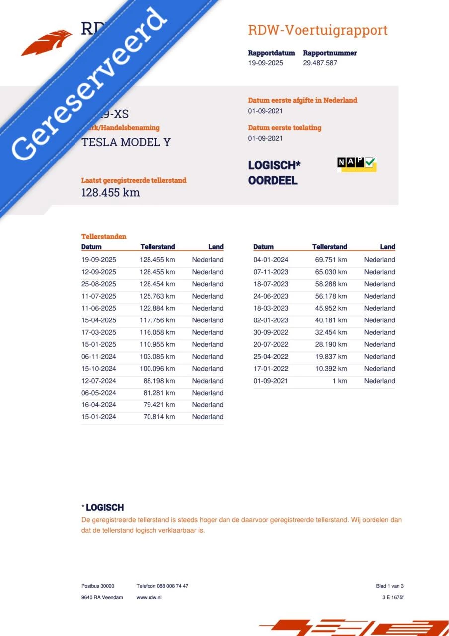 Hoofdafbeelding Tesla Model Y