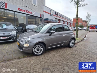 FIAT 500 0.9 TWINAIR TURBO LOUNGE / Schuif-open dak / navigatie