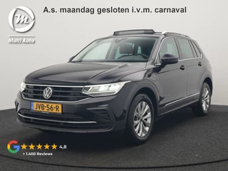 Volkswagen Tiguan 1.4 TSI eHybrid Elegance Plug In Hybrid 245pk Dealer O.H. PHEV | Trekhaak Af Fabriek | Panodak | Adaptive Cruise | Camera | Stuur Verwarmd | Apple Carplay | Keyless | Blis | Navigatie | DAB |