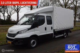 Iveco Daily 35S18D 3.0 180pk DubCab Open Laadbak met huif wb410 DC