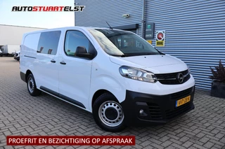 Opel Vivaro 2.0 Diesel 145pk L3 DC 1e Eigenaar | Volledig Onderh | NAP | BTW | 6-Zits | Trekhaak | Carplay | Cruise | DAB | LED | PDC achter