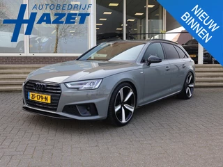 Audi A4 Avant 35 TFSI SPORT S LINE BLACK EDITION QUANTUMGRIJS + LEDER SPORTINTERIEUR | TREKHAAK | 20 INCH