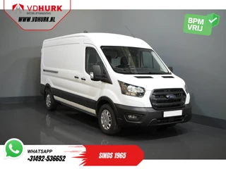 Ford Transit 350 2.0 TDCI 130 pk Aut. L3H2 Trend BPM VRIJ/ Carplay/ Camera/ Cruise/ PDC V+A/ DAB/ Airco