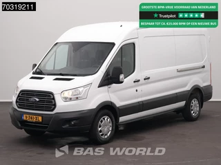 Ford Transit 130pk Automaat 2x Schuifdeur L3H2 Trekhaak Airco Cruise Camera Parkeersensoren v+a Euro6 L3 Airco Trekhaak Cruise control