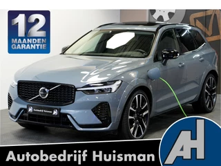 Volvo XC60 2.0 T6 AWD Recharge 293kW/399pk Aut8 Ultra Dark LUCHTVERING + HARMAN/KARDON + PANORAMADAK + PILOT ASSIST + ADAPT.CRUISE + STUURVERWARMING + STOELVERWARMING V&A + 360 CAMERA + LEDER + KEYLESS + HEAD-UP DISPLAY + PARKSENSOREN + 22" LM-VELGEN!!