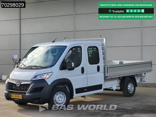 Opel Movano 140PK Driezijdige Kipper Dubbel Cabine Airco Cruise Euro6 Tipper Benne Kieper Dreiseitenkipper Airco Cruise control