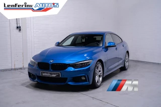 BMW 4-serie Gran Coupé 420d Corporate Lease High Executive M-Pakket HUD PDC v+a lane-assist front-assist 18"LMV voorstoelen electrisch bedienbaar links met memo private-glas cruise-controle schakelflippers aan het stuur allu-inlegdelen allcantara/stof camera stoelverwarming  Led-verlichting