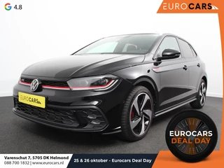 Hoofdafbeelding Volkswagen Polo Volkswagen Polo 2.0 TSI GTI Automaat Navigatie Apple Carplay / Android Auto Adaptive Cruise Control Parkersensoren Park Assist Dodehoek Assistent Stoelverwarming Climate Control