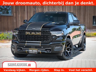 Dodge Ram 1500 Limited Night H.O 540HP 706Nm | Massage + Full Option | De Meest Luxe en Volle Pick-Up in zijn Klasse | Comfortabele Dubbele Cabine met Royale 5 Zitplaatsen | BPM vrij | Nu Leverbaar uit Voorraad | Voorraad Nr 2323 - 5168