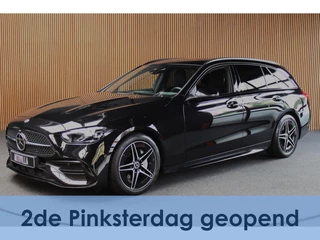 Mercedes-Benz C-Klasse Estate 180 AMG Line Navi Leer Camera Nightpack PTS Ambient Elekt. achterklep Trekhaak elektr. PTS LM velgen BTW auto!