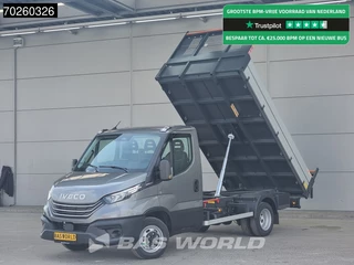 Iveco Daily 35C21 3.0L Automaat 210PK Open Laadbak Dubbellucht 2025-Model 3,5T Trekvermogen LED ACC Airco CarPlay Euro6 Tipper Benne Kieper 3m3 Airco