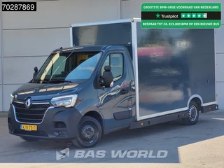 Renault Master 150PK Bakwagen Airco Cruise Luchtvering Meubelbak Plancher Verkoopwagen Foodtruck Paardenwagen 18m3 Airco Cruise control
