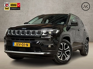 Jeep Compass 4xe 190 Plug-in Hybrid Electric Night Eagle 190Pk Automaat (VIRTUAL COCKPIT, APPLE CARPLAY, GROOT NAVI, KEYLESS, CAMERA, LEDER, SPORTSTOELEN, ADAPTIVE CRUISE, GETINT GLAS, NIEUWSTAAT)