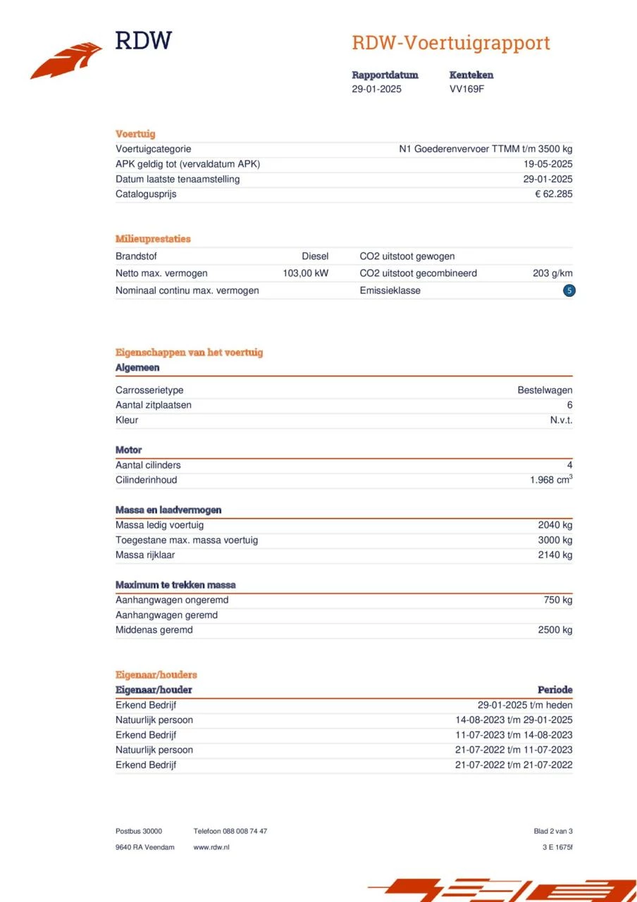Hoofdafbeelding Volkswagen Transporter