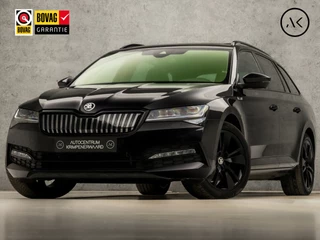 Škoda Superb Combi 1.4 TSI iV Sportline Black Edition 218Pk Automaat (PANORAMADAK, APPLE CARPLAY, RS KUIPSTOELEN, CARBON INLEG, SFEERVERLICHTING, CAMERA, KEYLESS, STUURVERWARMING, NIEUWSTAAT)