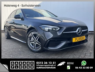 Hoofdafbeelding Mercedes-Benz C-Klasse Mercedes-Benz C-Klasse 220 D AMG Line Stoel.electr.Verw Sfeerverl, Hybride Nieuwstaat Grafietgrijs metalliclak