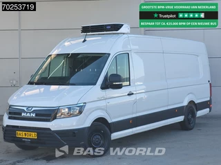 MAN TGE 3.180 Automaat XXL L5H3 Koelwagen Carrier Xarios 350 230V stekker Cruise Carplay Camera Airco Koeler Kühlwagen 14m3 Airco Cruise control