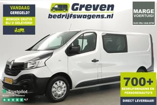 Renault Trafic 1.6 dCi T29 L2H1 Marge | Dubbele Cabine | 5 Persoons | Airco Cruise PDC Navi Metallic Elektrpakket