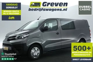 Toyota ProAce 2.0 D-4D L3H1 Dubbele Cabine l Airco Cruise PDC 6 Persoons Metallic