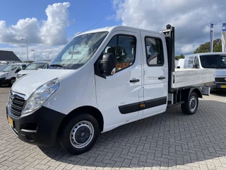 Hoofdafbeelding Opel Movano Opel Movano 2.3 CDTI 125pk L2 DC 7 persoons / rijklaar € 14.950 ex btw / lease vanaf € / airco / cruise / trekhaak 2500kg / schotten neerklapbaar / open laadbak