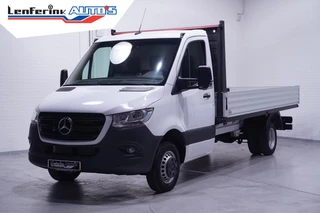 Mercedes-Benz Sprinter 515 CDI 150 pk Pick Up / Open Laadbak Dubbel Lucht Airco, Apple Carplay, Cruise Control, Nieuw ongebruikt 3-Zits